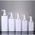 Factory Luxury Gold Cosmetic Pump 500 ml Anpassad tom fyrkantig Pet Plastic Shampoo Bottle